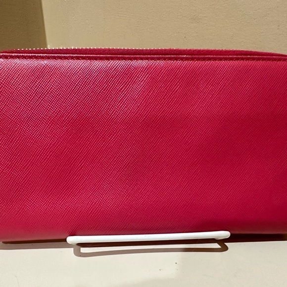 Prada Pink Saffiano Long Zip Wallet - Picture 13 of 13